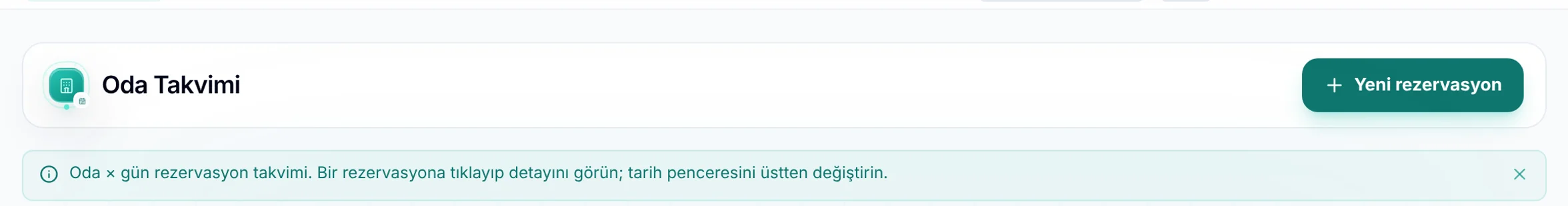 Oda Takvimi için yakın görünüm
