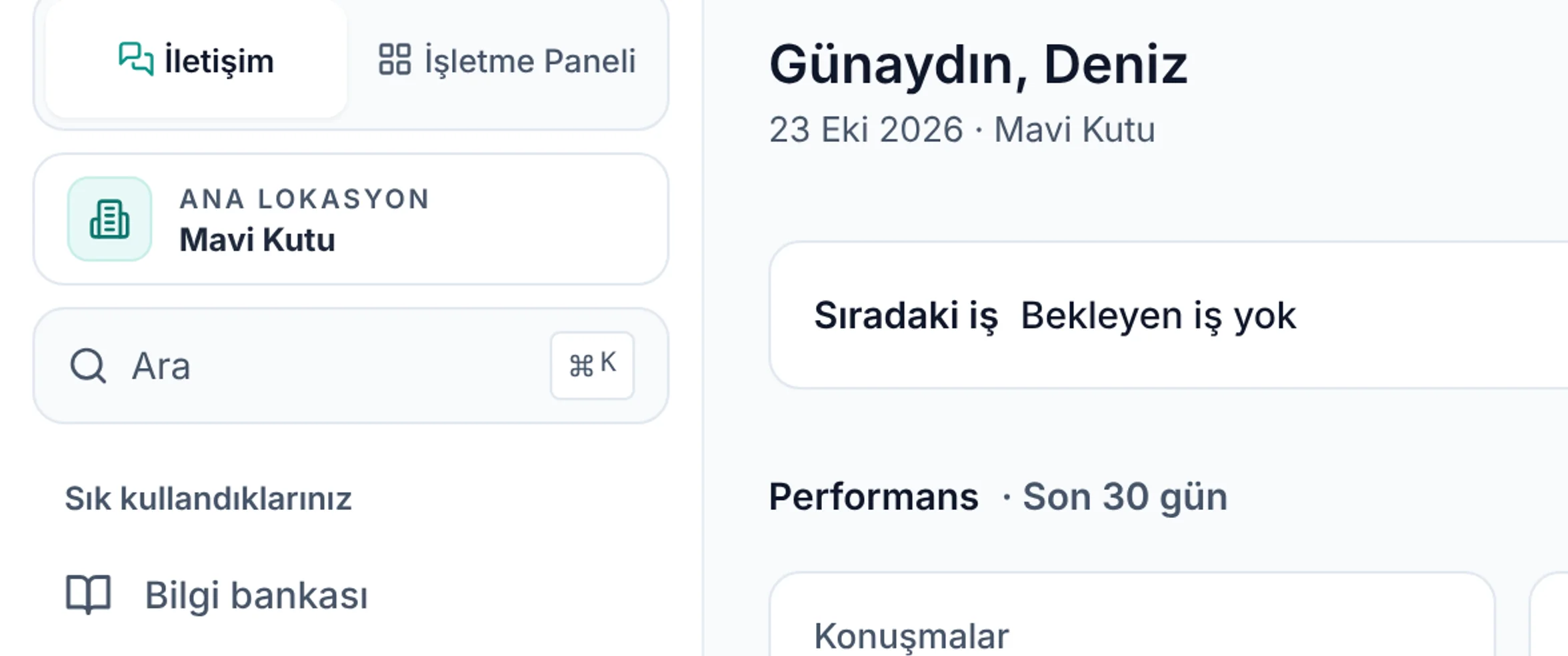 Ara için yakın görünüm