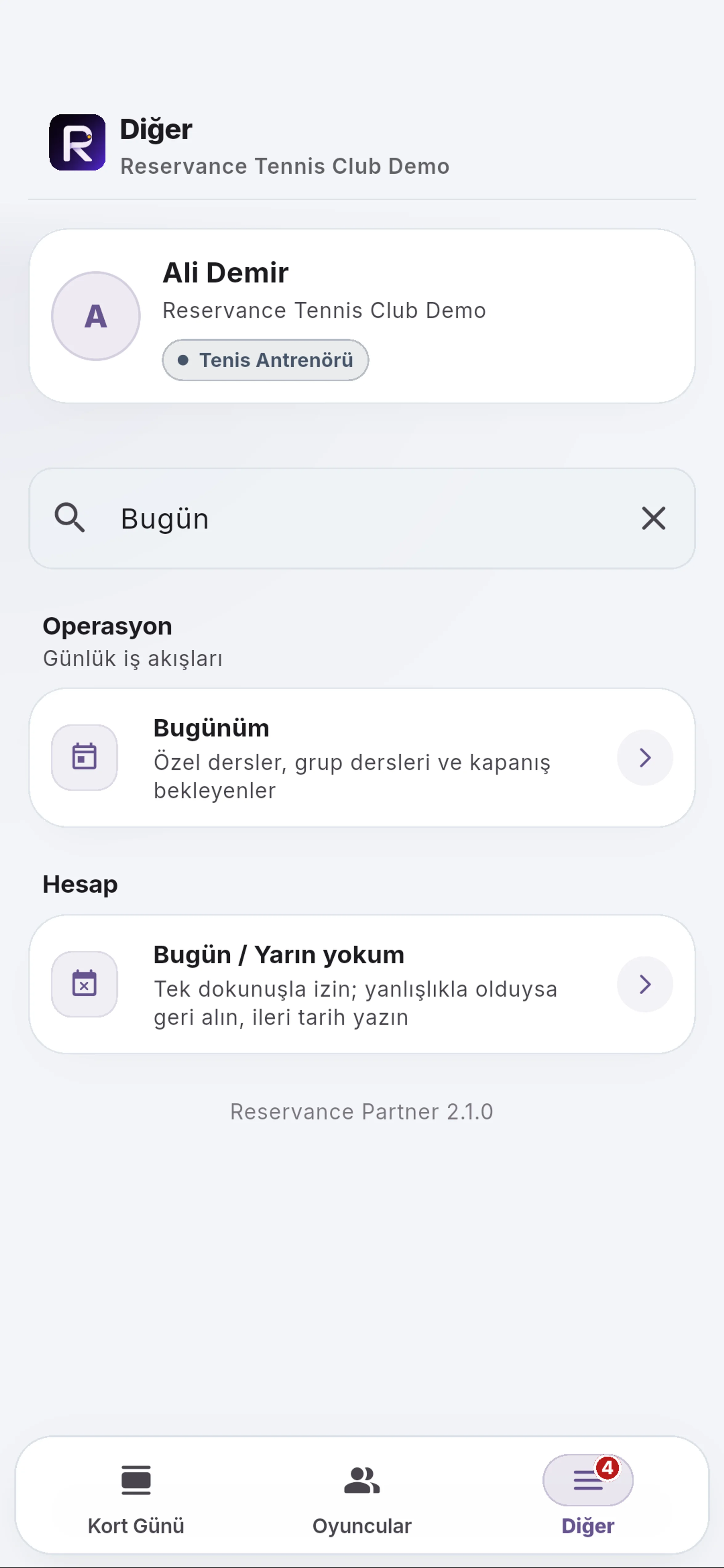 Bugünüm alanını açın için yakın görünüm