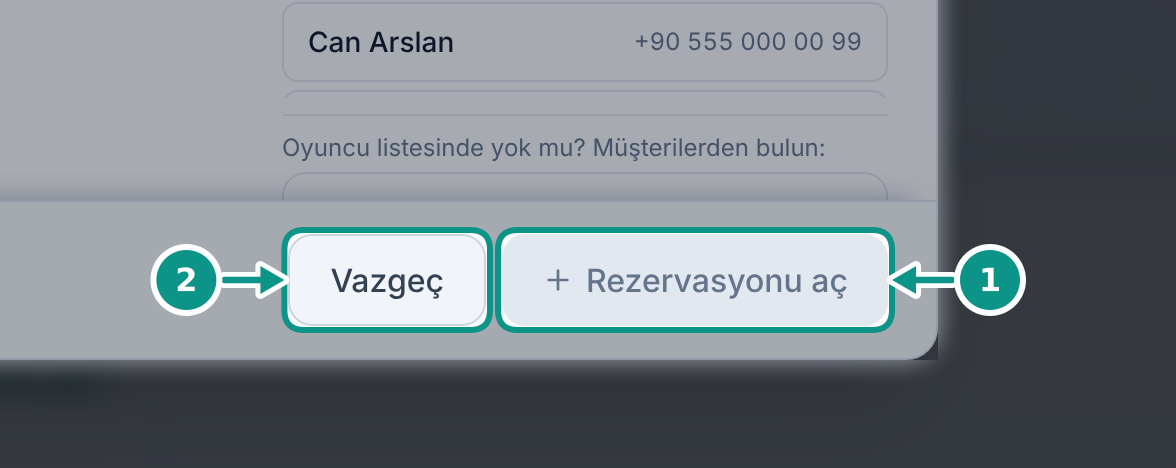 Kort takvimini ve yeni rezervasyon formunu tanımak: Göndermeden önce kontrol edin