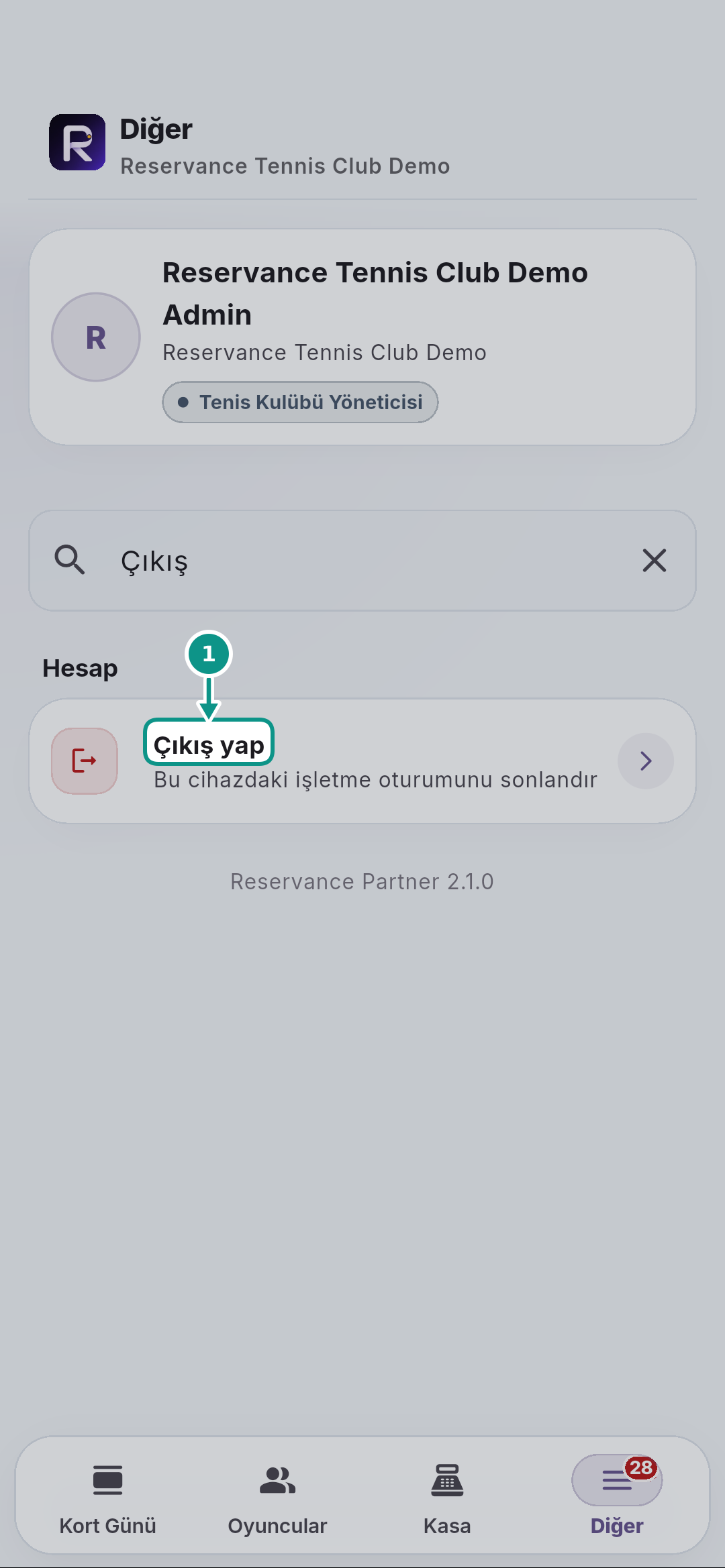 Hesap, bildirim tercihleri ve güvenli çıkış: Çıkış onayını açın