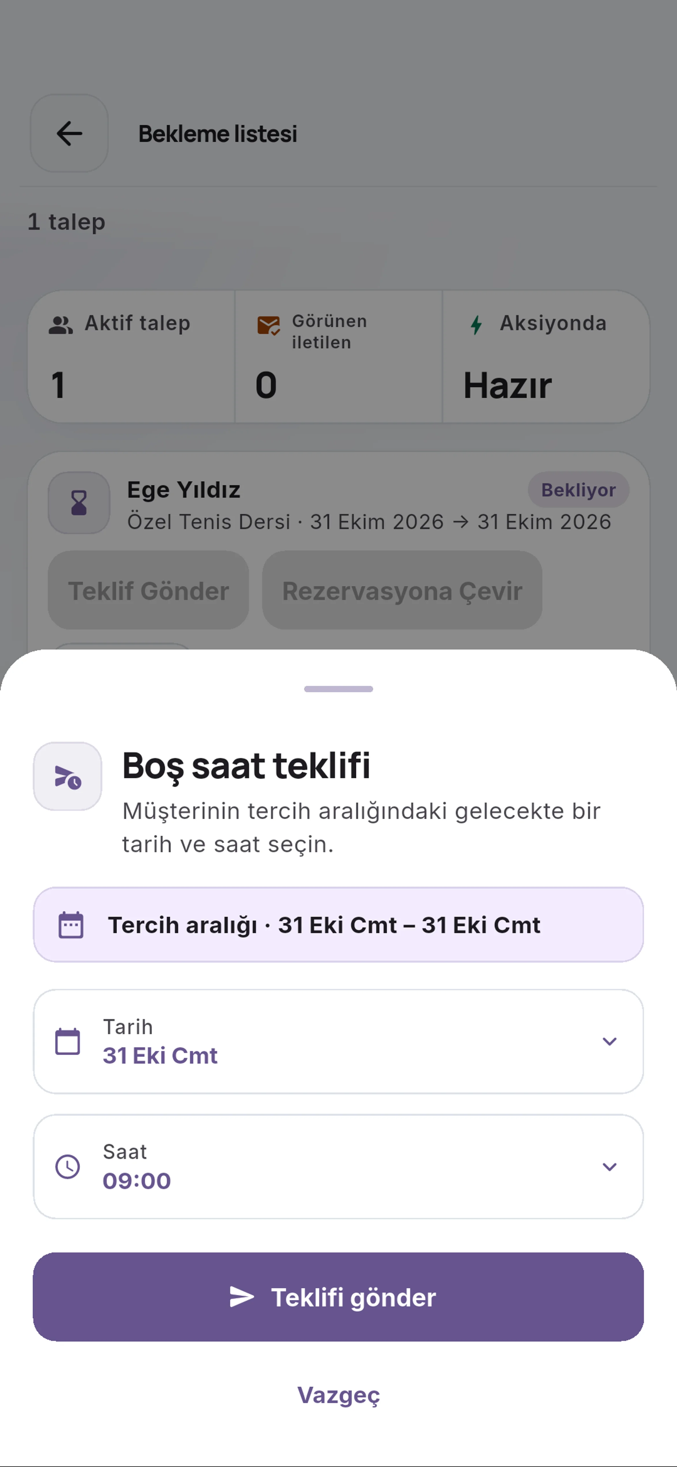 Formdan geri dönün için yakın görünüm