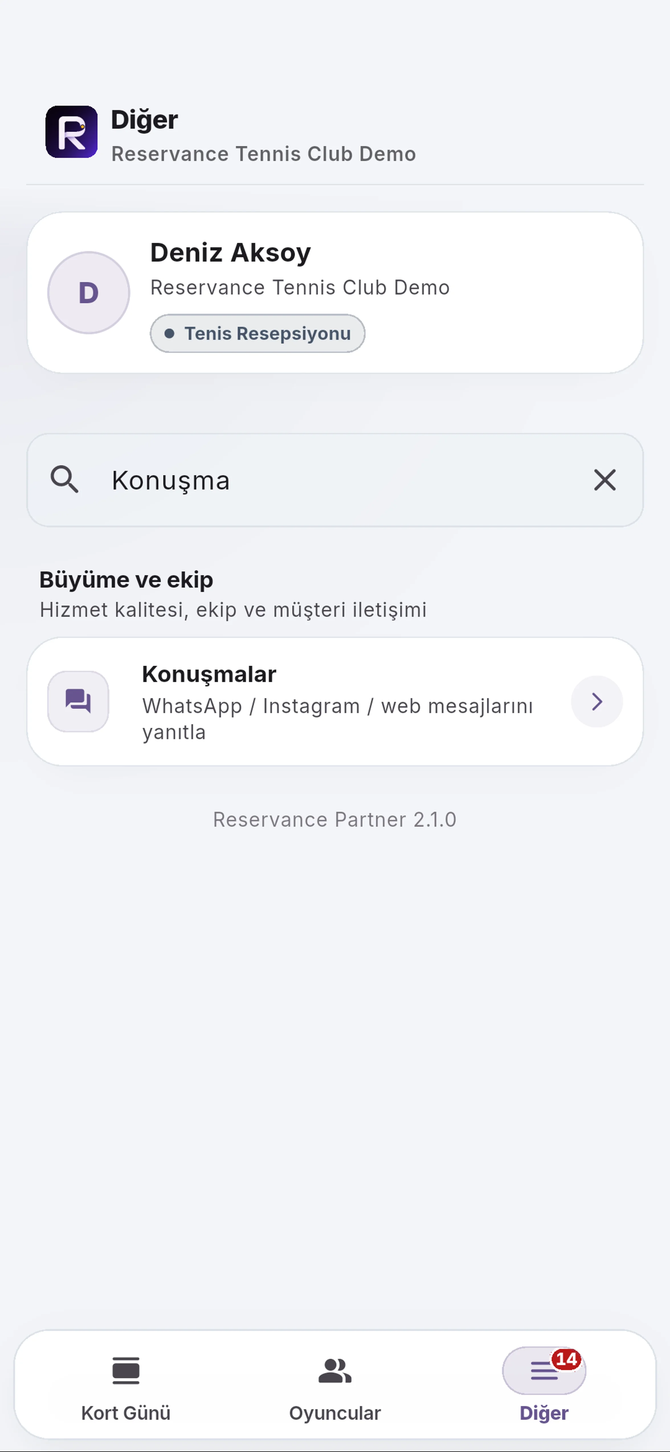 Konuşmaları açın için yakın görünüm