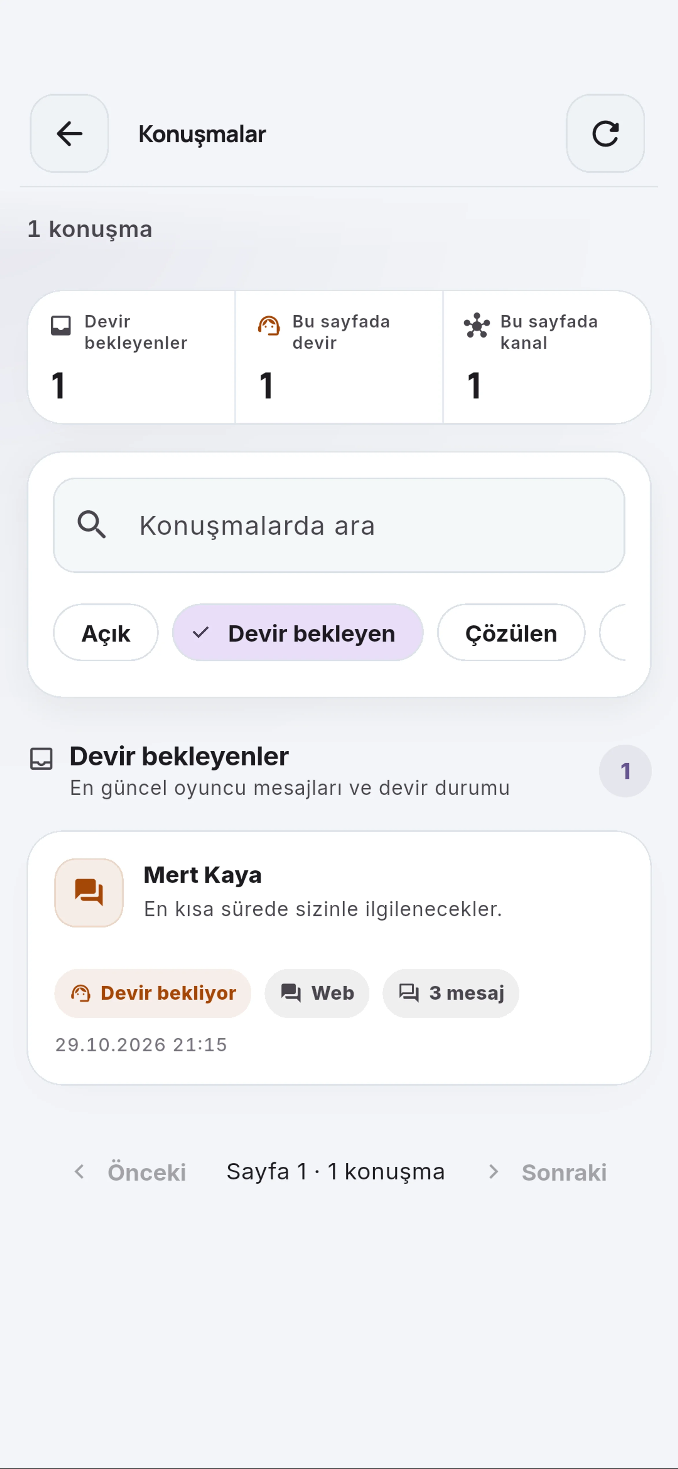Konuşmayı arayın için yakın görünüm