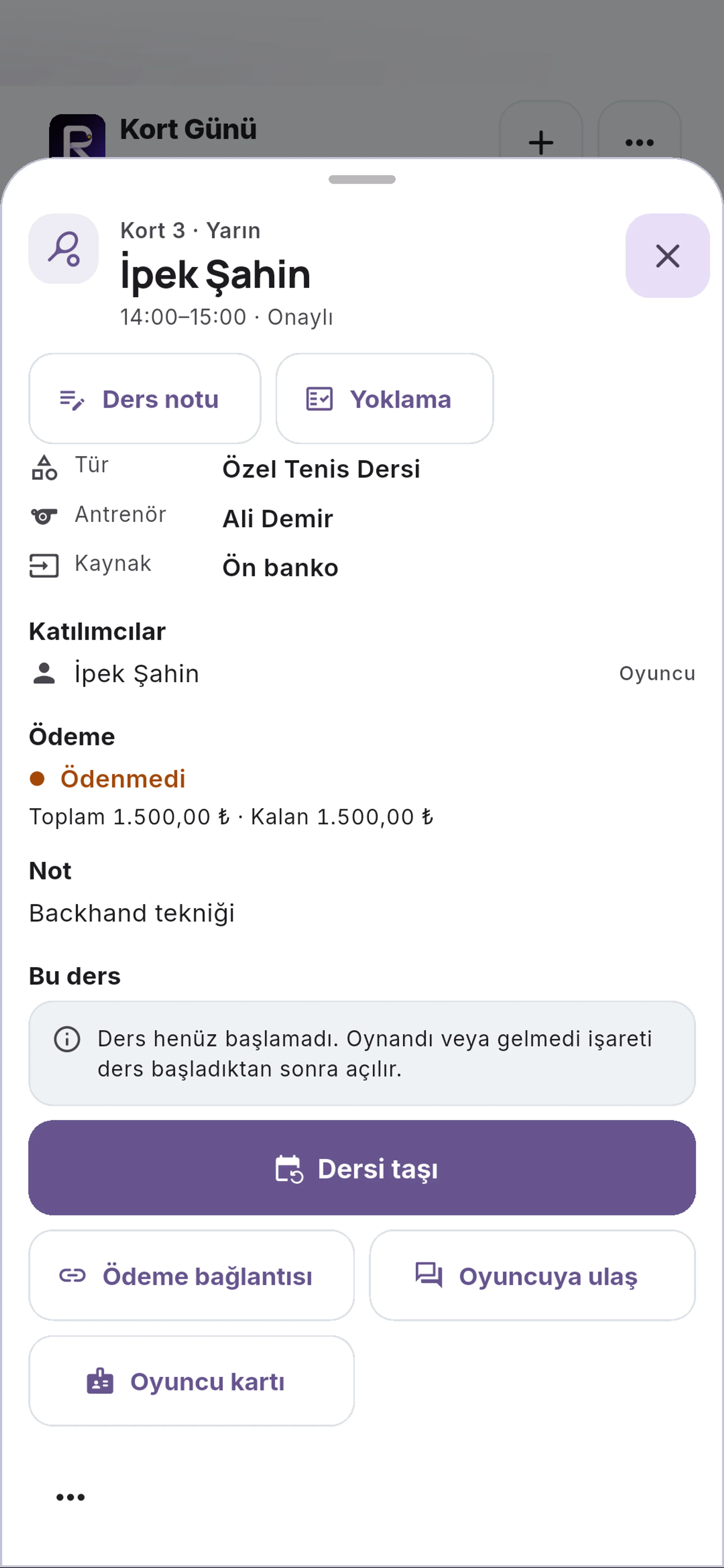 Taşıma ekranını açın için yakın görünüm
