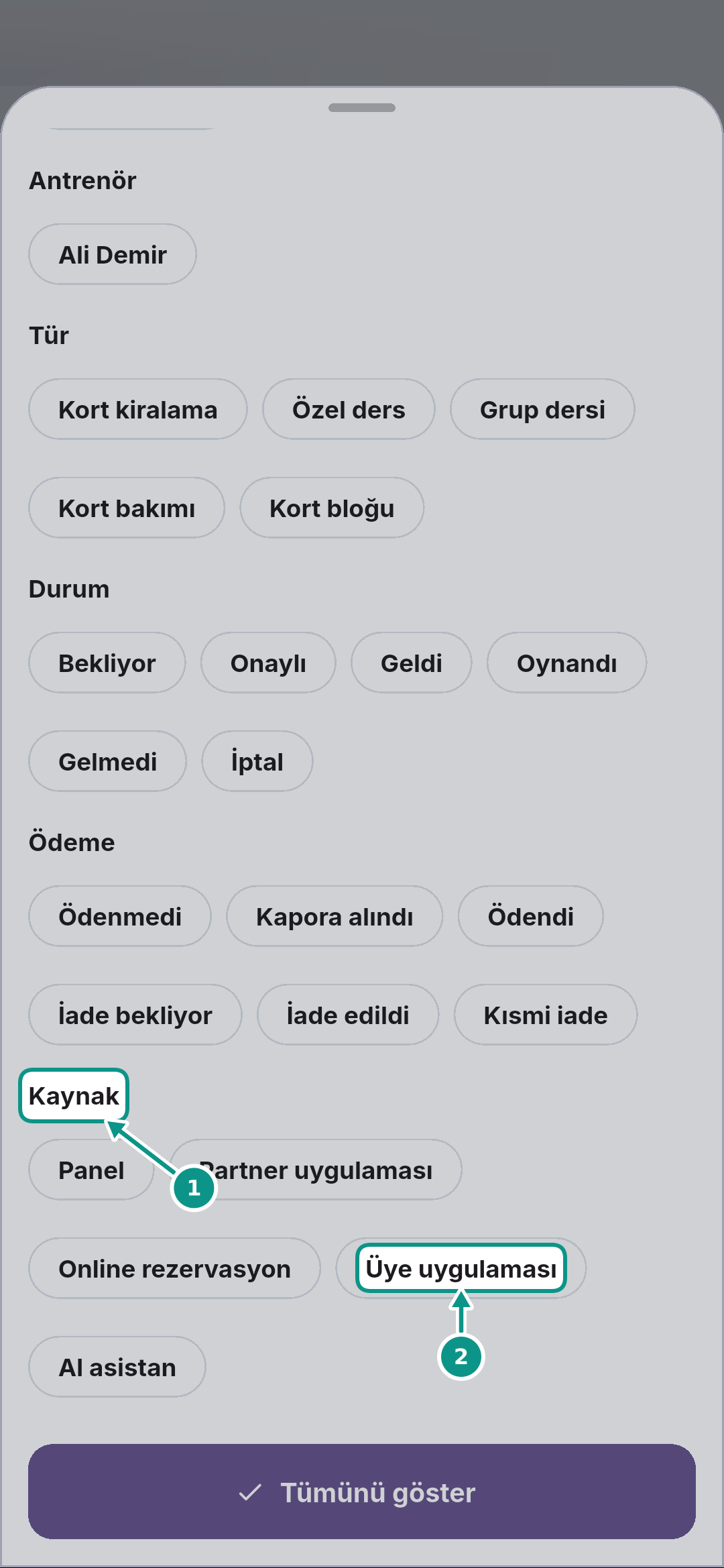 Kort Günü: tarih, görünüm ve filtreler: Kaynağa göre süzün