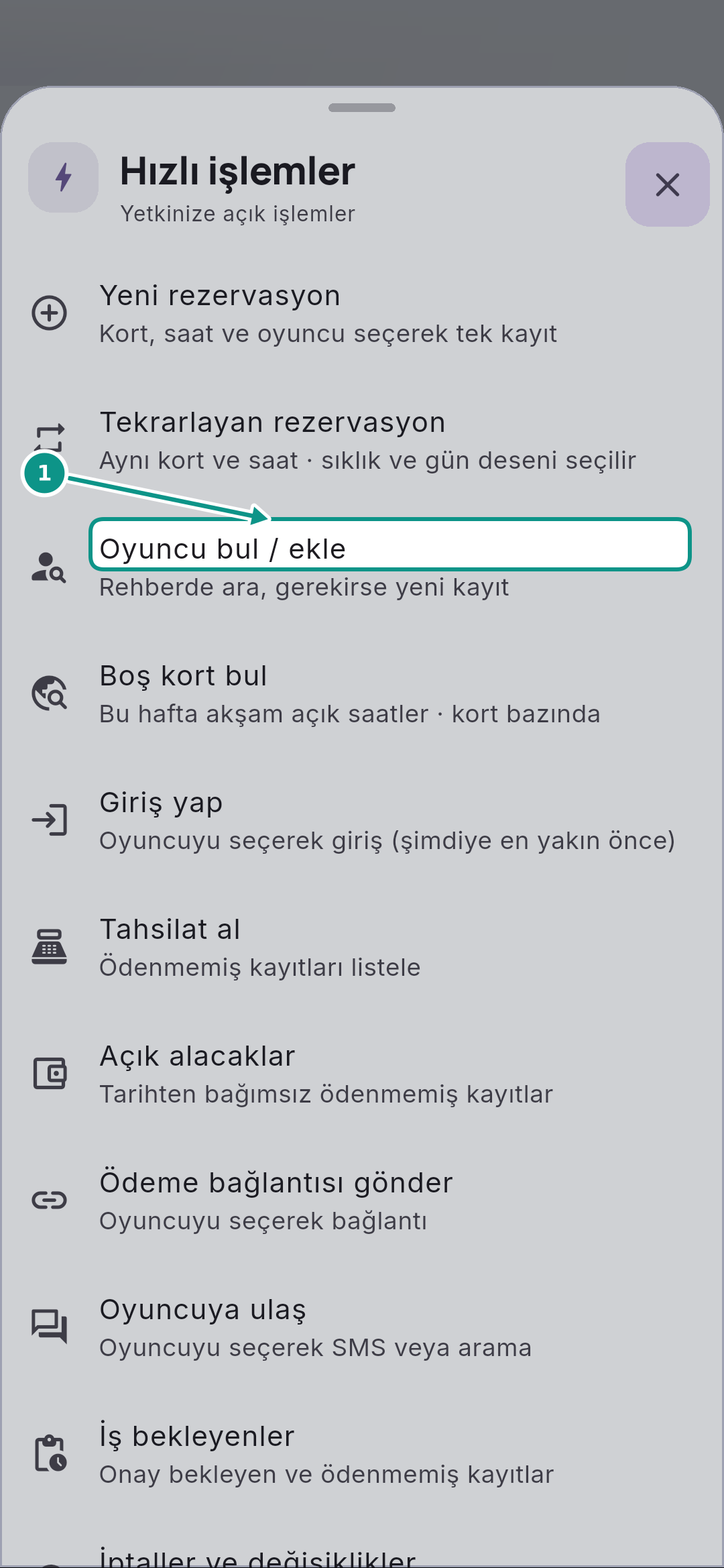 Oyuncu bulmak ve yeni kayıt formunu tanımak: Oyuncu rehberini açın