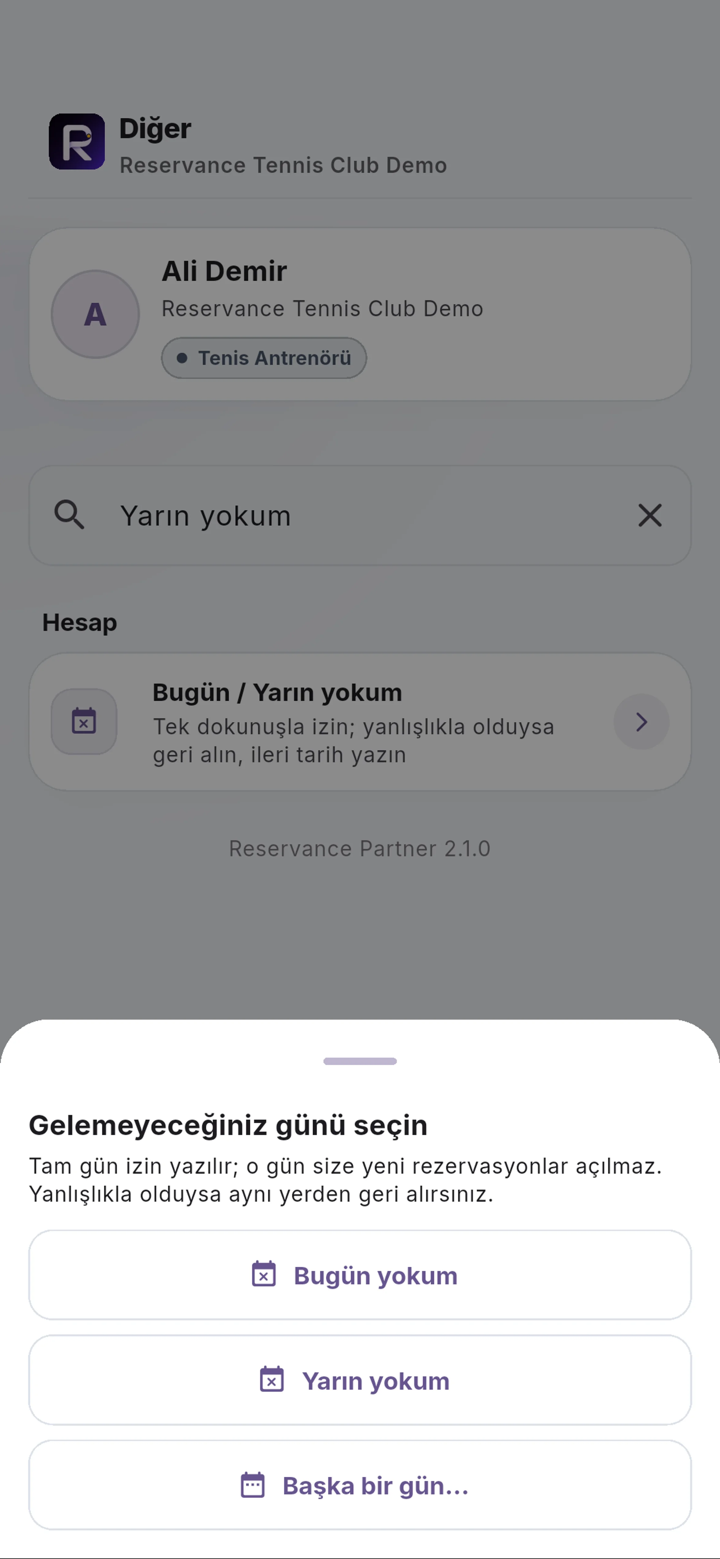 Yarını seçin için yakın görünüm