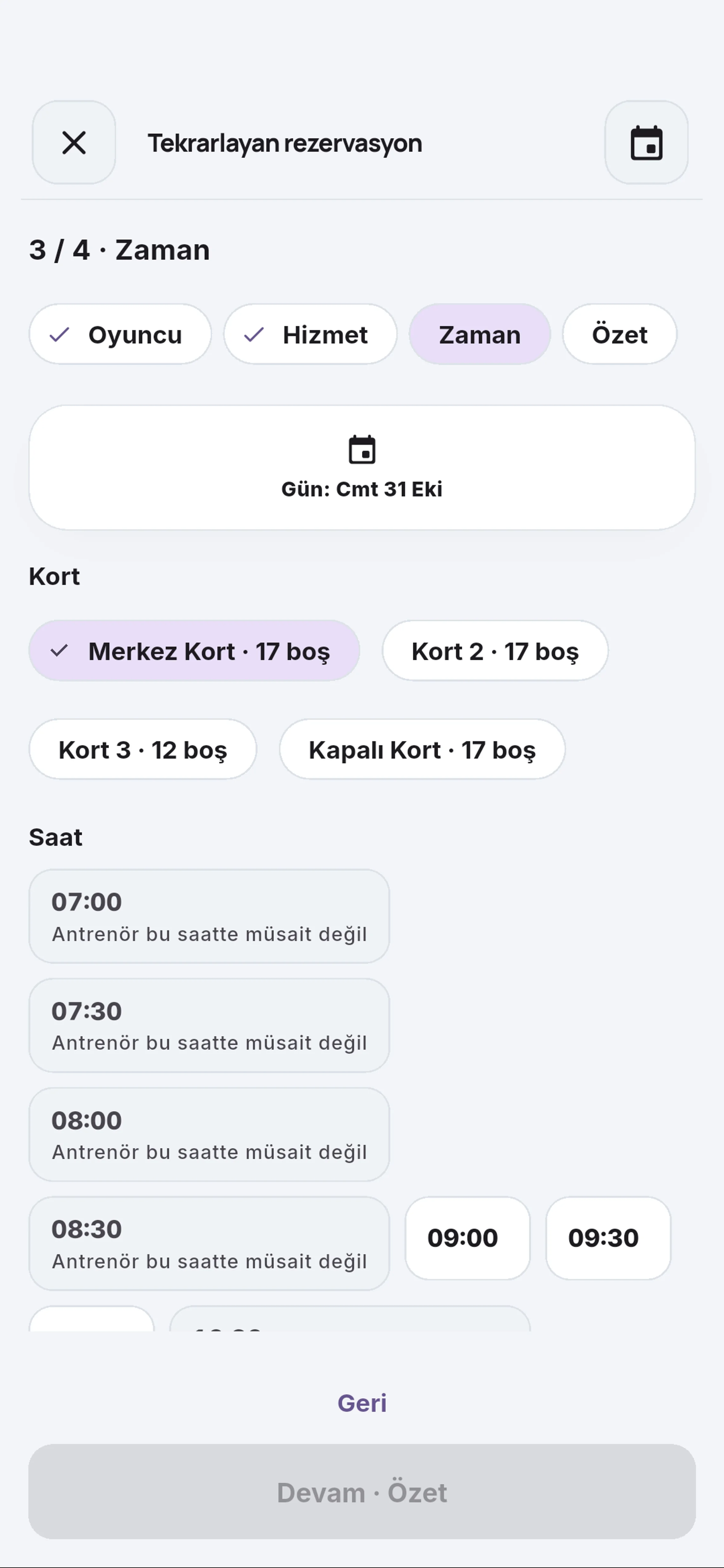 Kort 2 için yakın görünüm