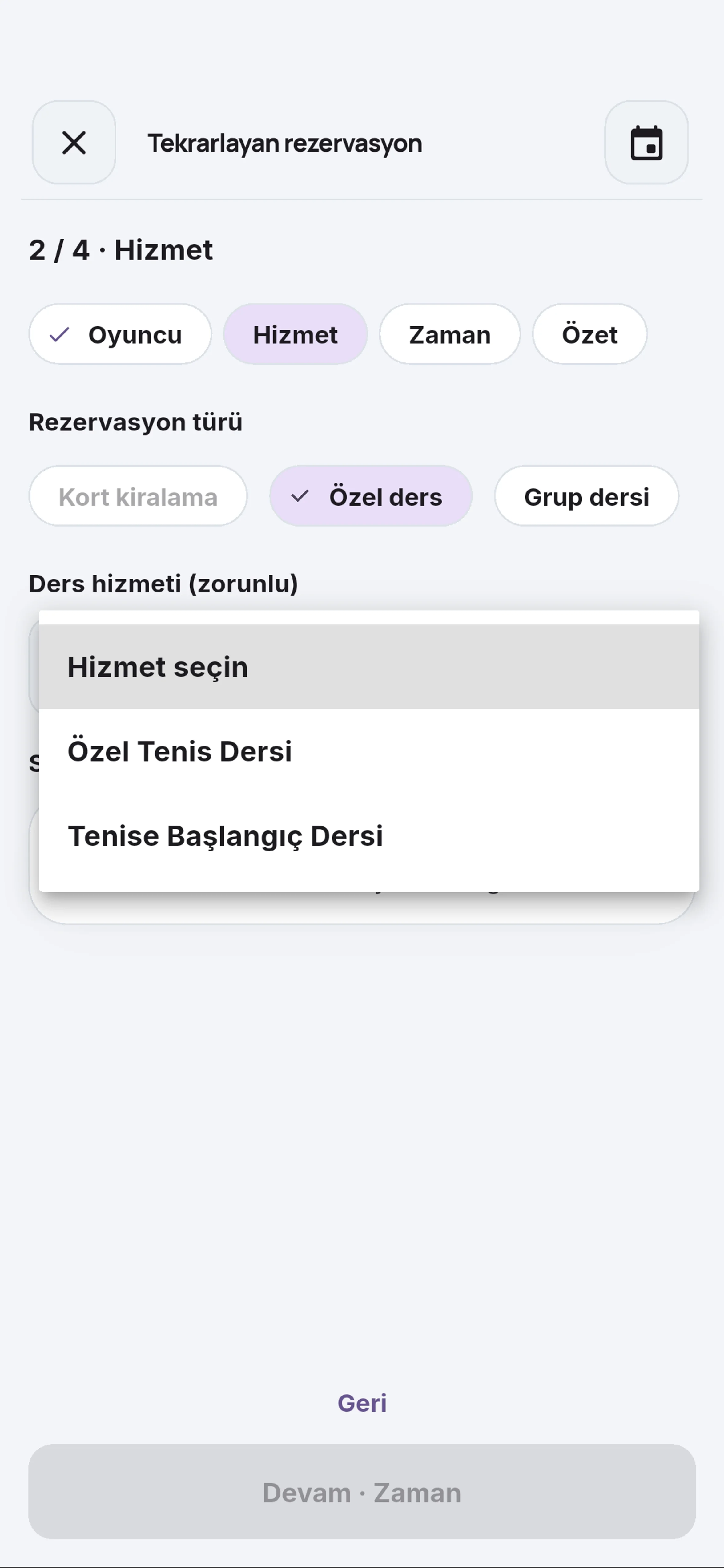 Özel Tenis Dersi için yakın görünüm