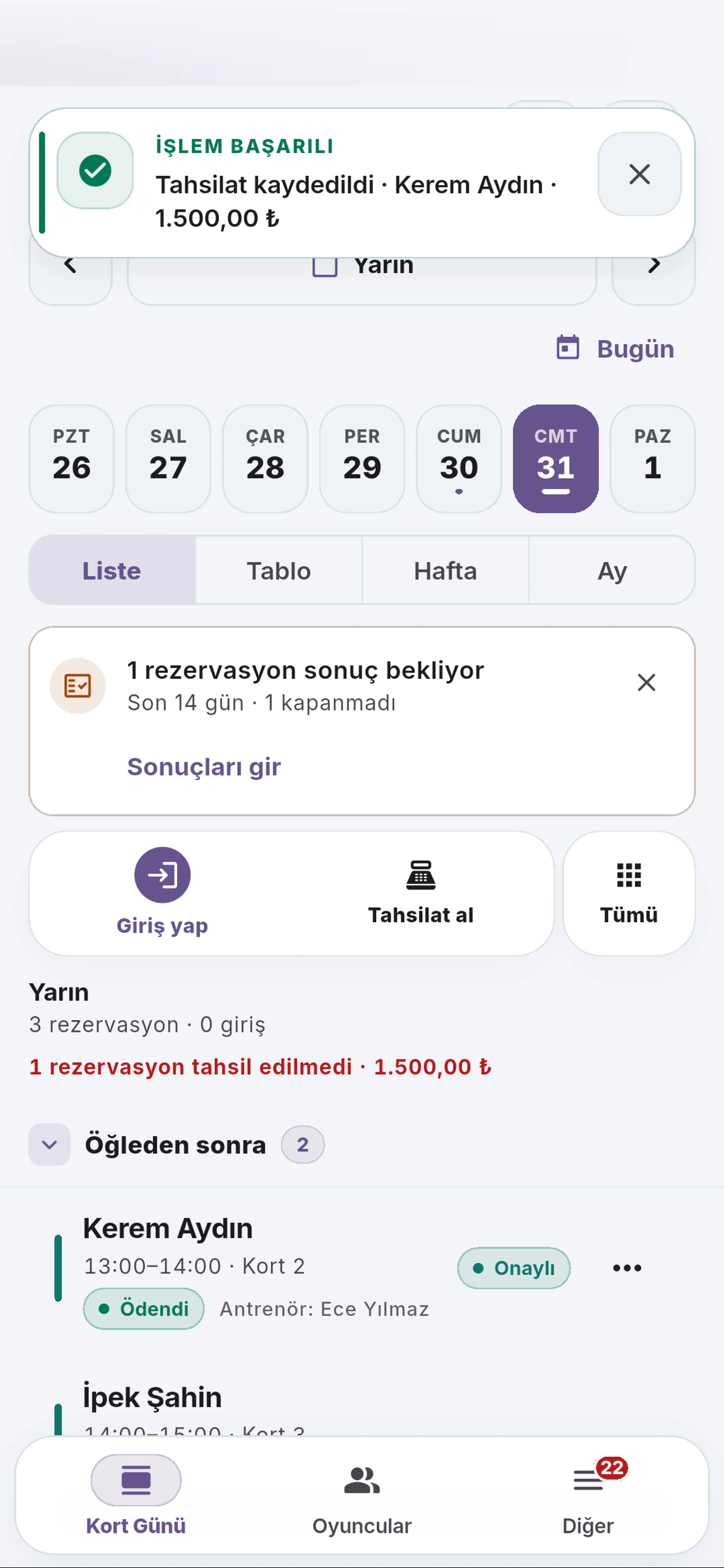 Güncel sonucu doğrulayın için yakın görünüm