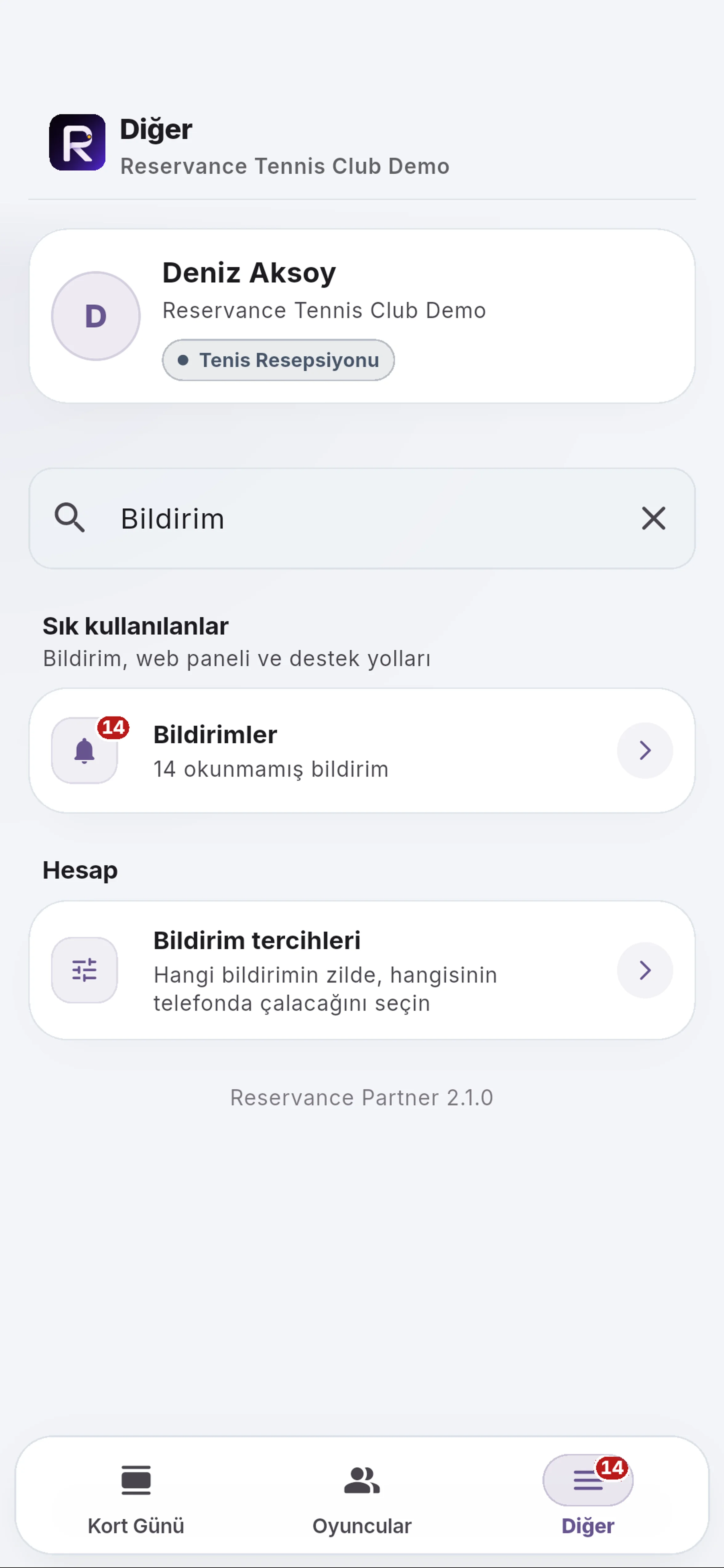 Bildirimleri açın için yakın görünüm