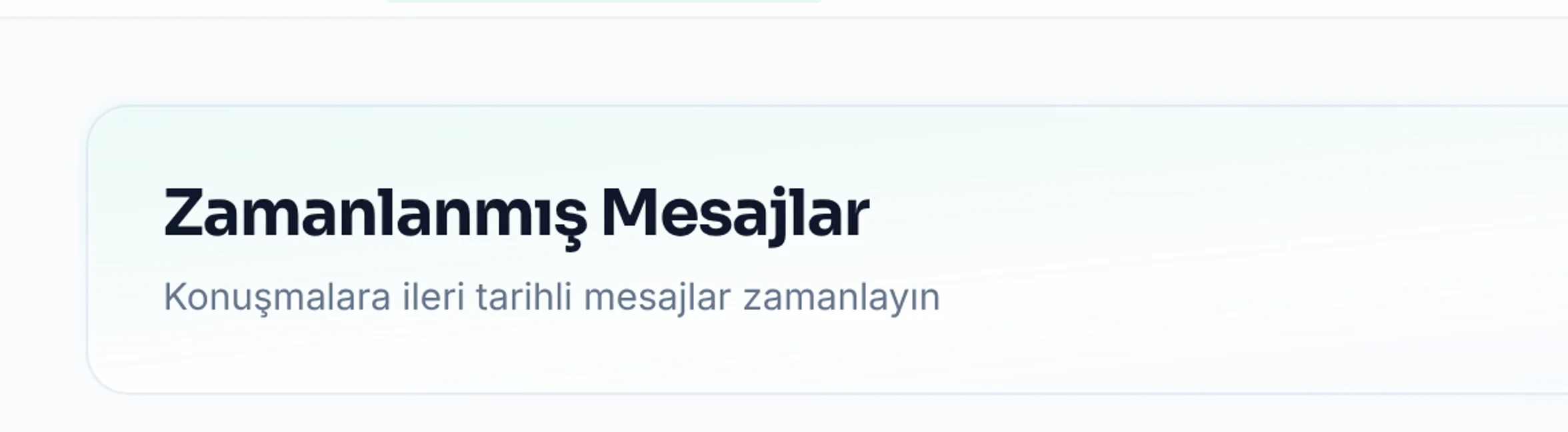 İleri tarihli mesajı nasıl kontrol ederim?: Kapsamı belirleyin